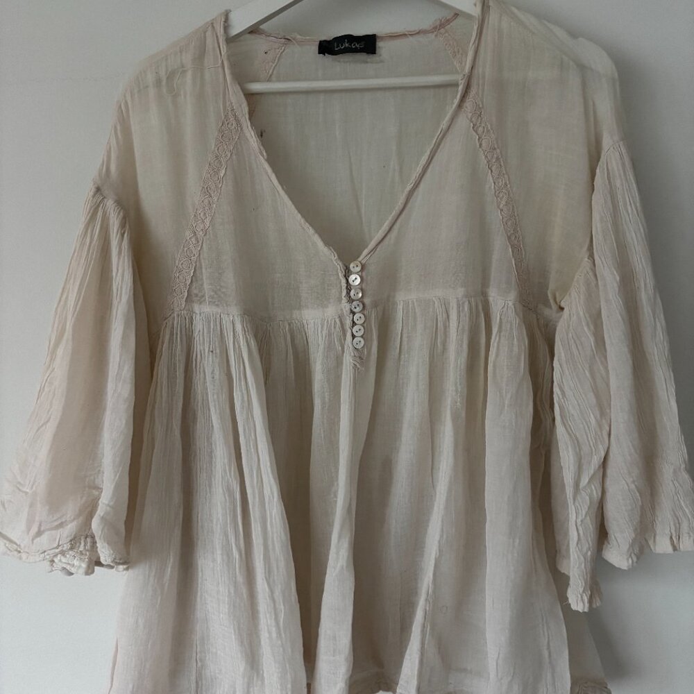 Blouse Beige OS